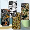 Стеклянный чехол для Apple Iphone 11 13 Pro Max 14 12 Mini Se 7 8 Plus X Xs Xr 6 6s Funda, закаленный чехол для телефона, камуфляжный чехол в стиле милитари