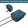DIY Adapter for Makita 14.4V 18V Battery To Dock Power Plug Accessories Kit with Cables Output and Switch
