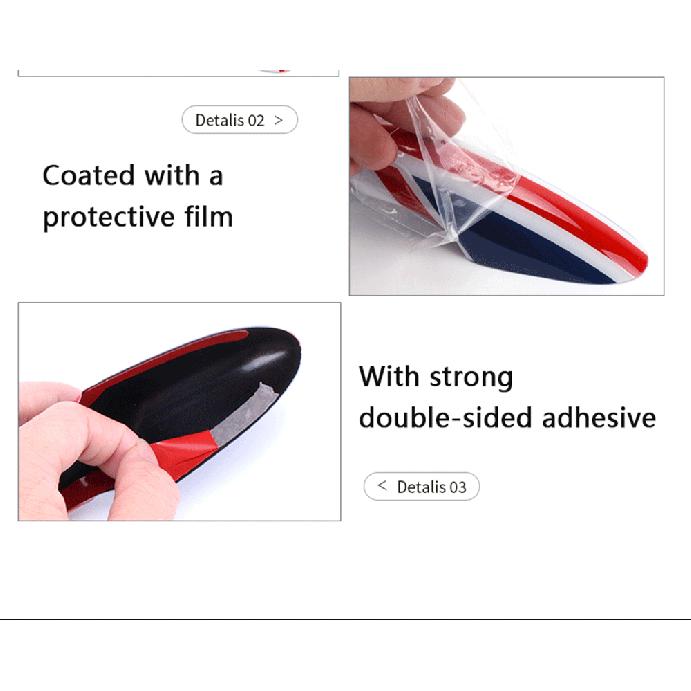 Door Handle Cover Sticker For MINI Cooper R50 R52 R53 R56 R57 R58 R59 R60 R61 2PCS/SET Car-Styling Accessories
