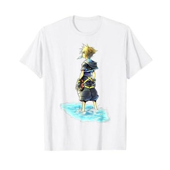 Дисней Kingdom Hearts Сора Мороженое с морской солью Эскиз Футболка Футболка Кройка и шитье Онлайн-магазин