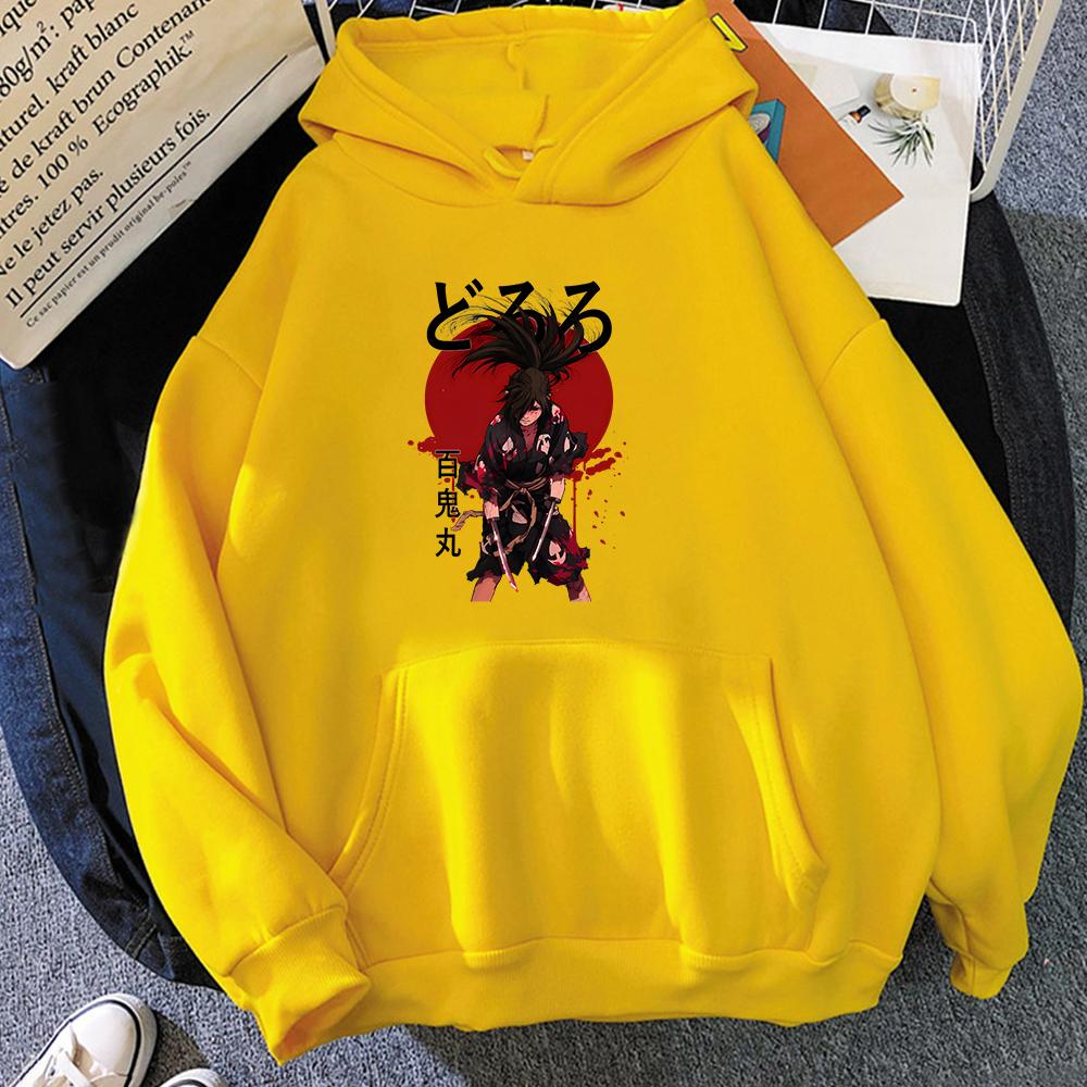 Дороро Хяккимару Эстетика Модная спортивная толстовка с капюшоном из японского аниме с принтом комиксов