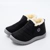 New Autumn and Winter Men's Warm Boots Plus Fleece Short Boots Thickened Flat Sole Couple Warm Boots