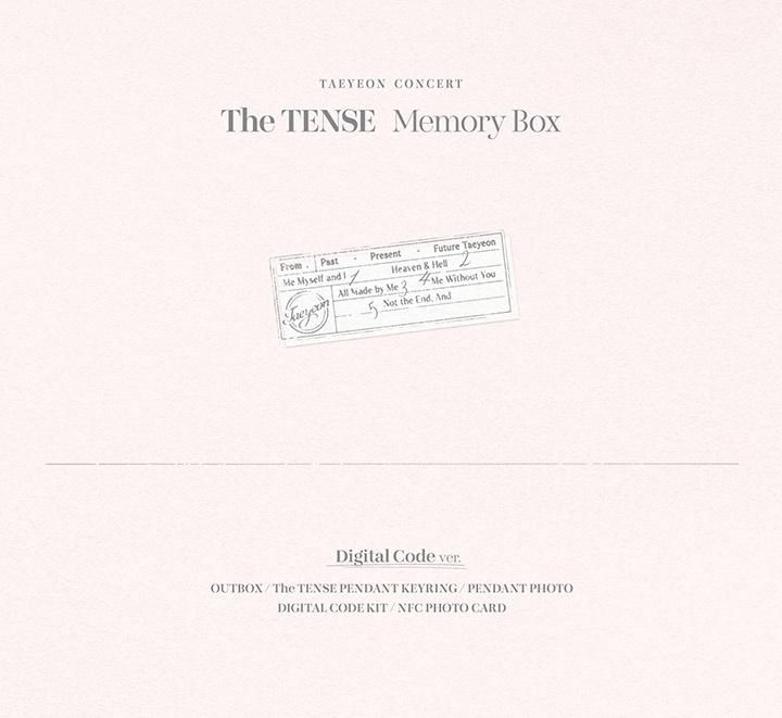 [POB] (Digital Code / Blu-ray) TAEYEON (Girls' Generation / SNSD) [The TENSE] CONCERT Memory Box