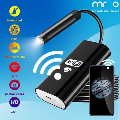 Беспроводной эндоскоп, IP67 Водонепроницаемая Wi-Fi бороскопическая камера 2,0 мегапикселя HD Snake Camera для iPhone, iPad, Samsung и других смартфонов