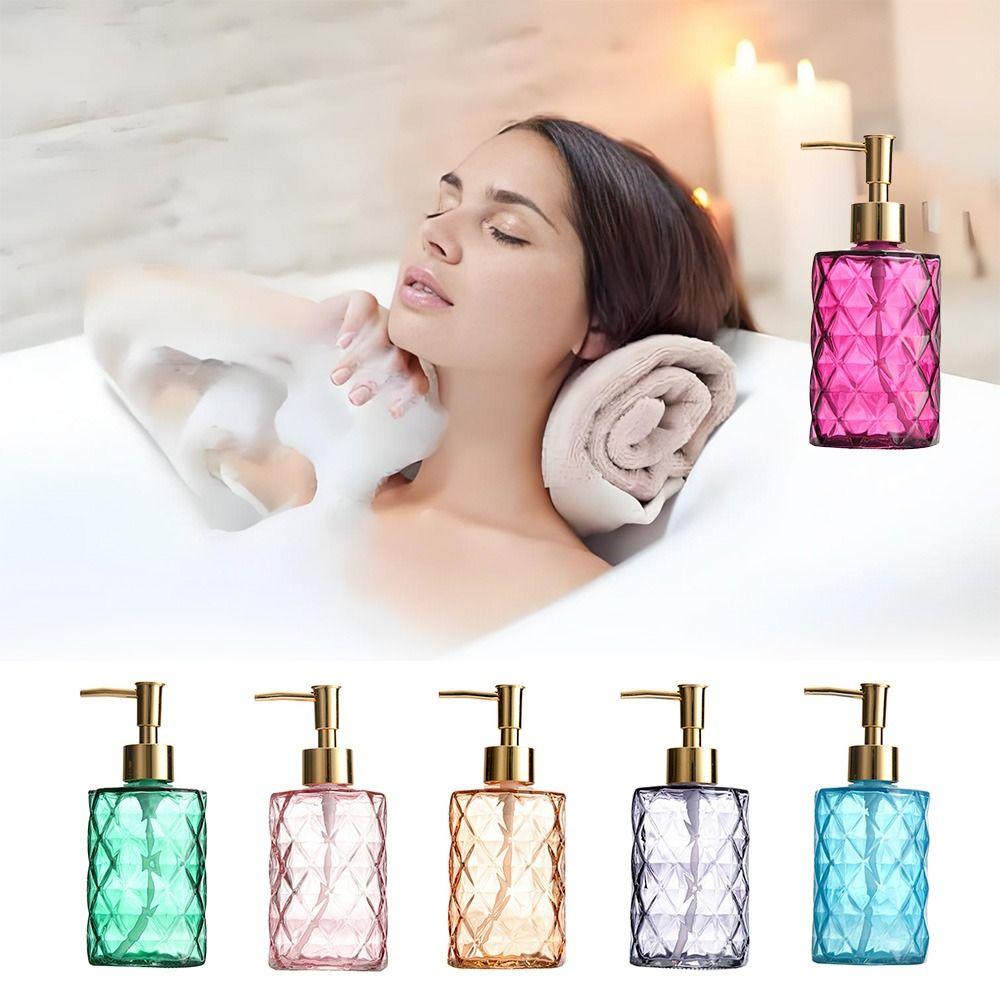 Стеклянный дозатор для мыла, бутылочный пресс, многоразовый контейнер для хранения, новые пустые бутылки