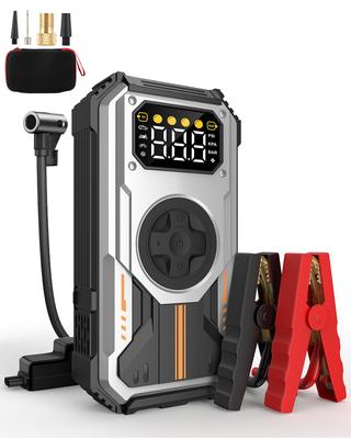 Автомобильный пусковой ускоритель Jumper BOX Power Bank зарядное устройство с воздушным компрессором 150PSI Eigotrav PD-270 12 В 6000 А 12000 мАч