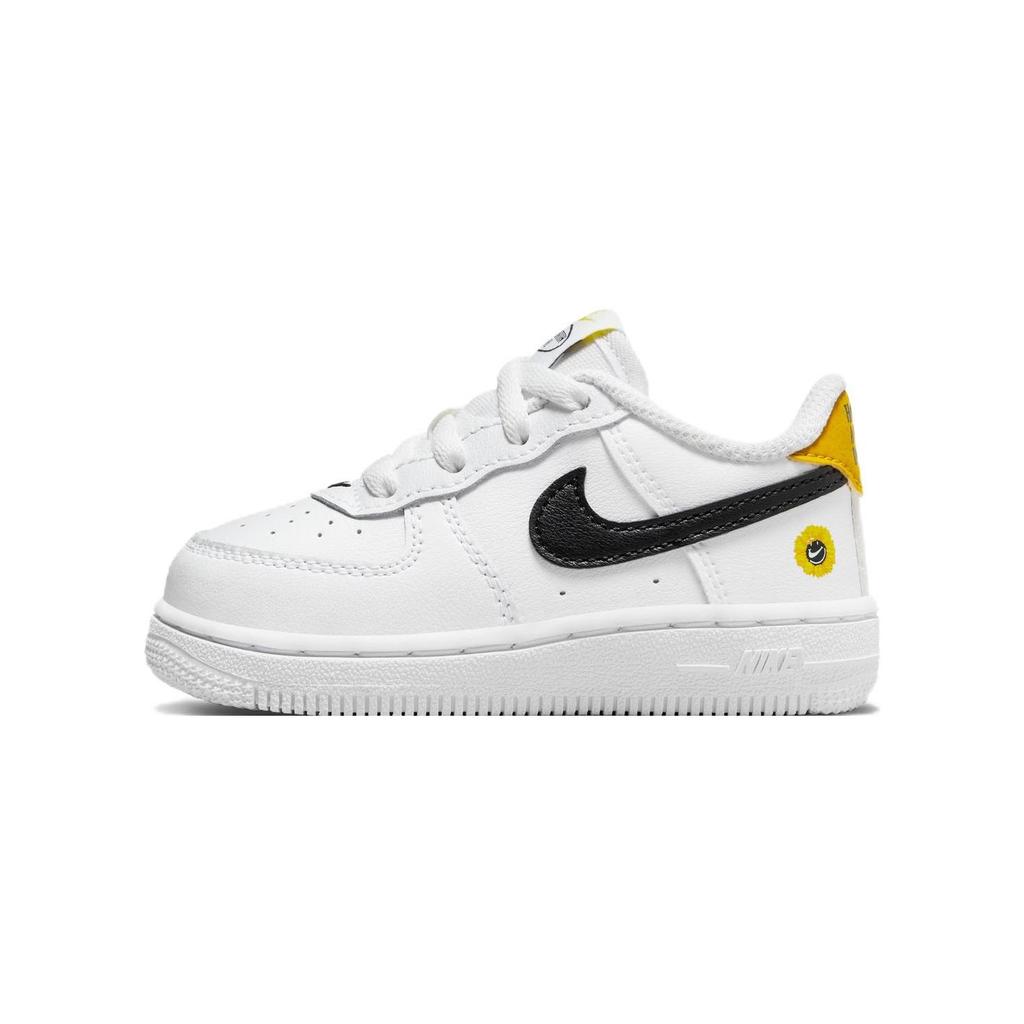 Nike Air Force 1 LV8 Повседневные Скользкие, Износостойкие, Дышащие Низкие Кеды для Скейтборда Белый Черный Желтый DM4254-100