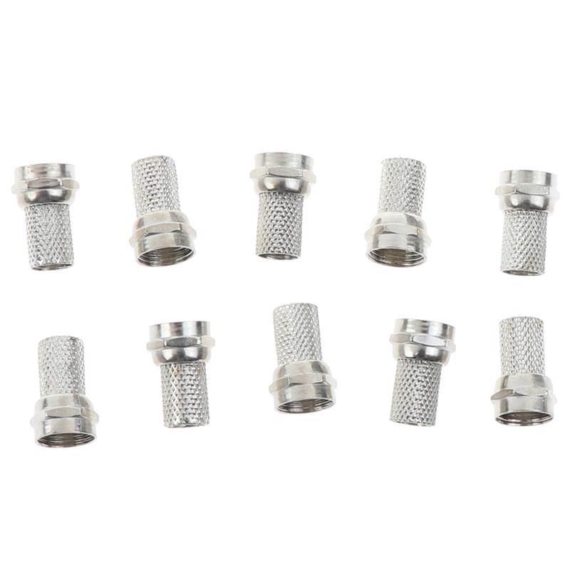 10 шт. 75-5 F разъем винтового типа для коаксиального кабеля спутниковой телевизионной антенны Rg6