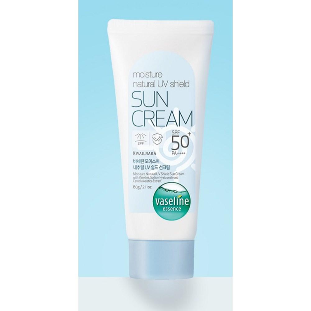 KWAILNARA Vaseline Moisture UV Shield Sun Cream SPF50+ PA++++, 60g, 1 Piece