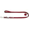 Adjustable Leather Leash - HUNTER - Red - 1.3 X 200 Cm - Multi-position - Durable