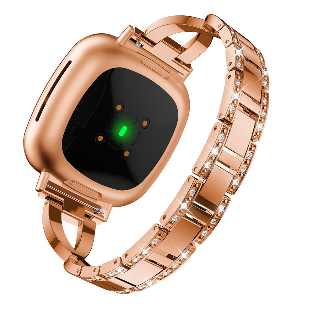 Ремешок для умных часов Fitbit Versa 3/4 Sense Sense2 с бриллиантами, мужские часы, женский браслет, сменный ремешок, аксессуары