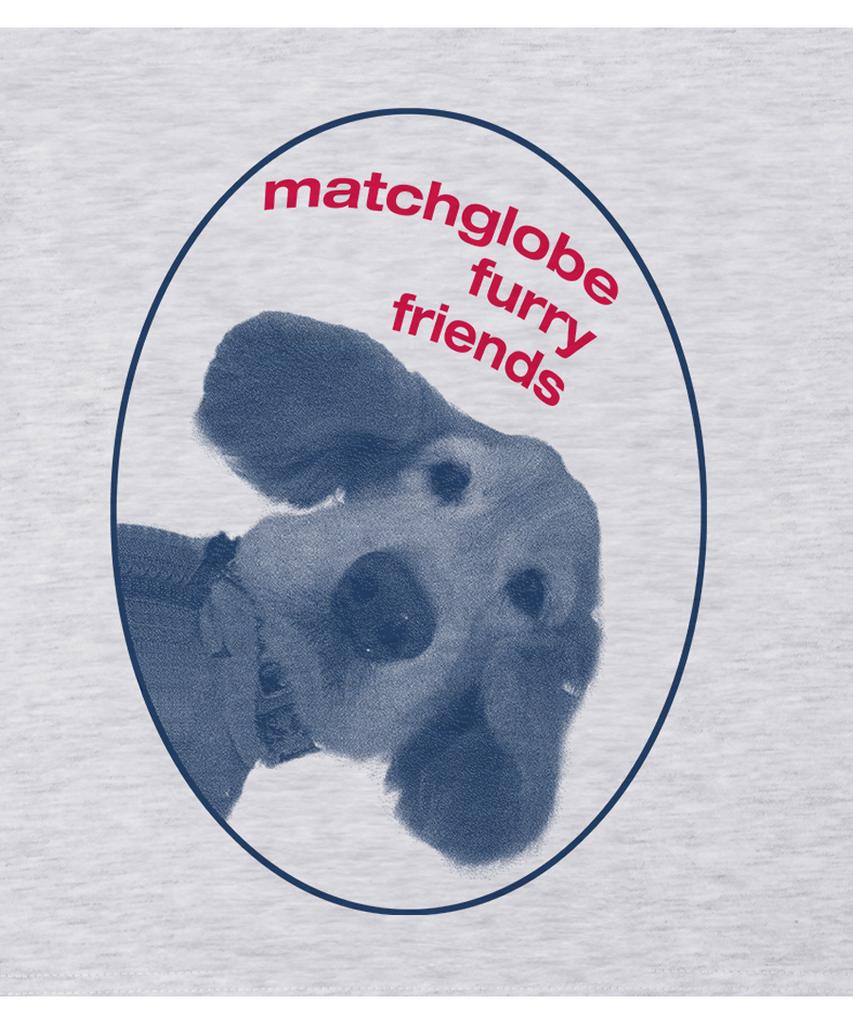 MATCHGLOBE Crop Top Fury Friends (Светло-серый)