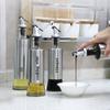 1PCS Kitchen Supplies Stainless Steel Double Layer Seasoning Bottle Glass Oil Bottle Household Daily Soy Sauce Bottle Vinegar Bottle Seasoning Bottle