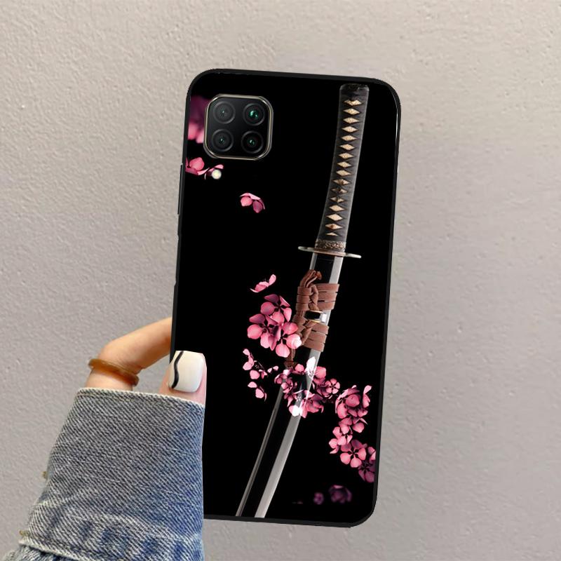 Японская самурайская катана для Huawei Nova 3i 7i 8i 11i 12i 9 10 SE Y73 Y90 Y70 Y72 Y61 Y91 P30 P40 Lite P60 Pro Чехол