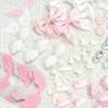 Набор материалов «Цветная коллекция» Девочковый Розовый Бант Кружевные Аксессуары Сумка для Pain Поддержка Декор Сделай сам Плюшевое Ухо Ручной работы Материал