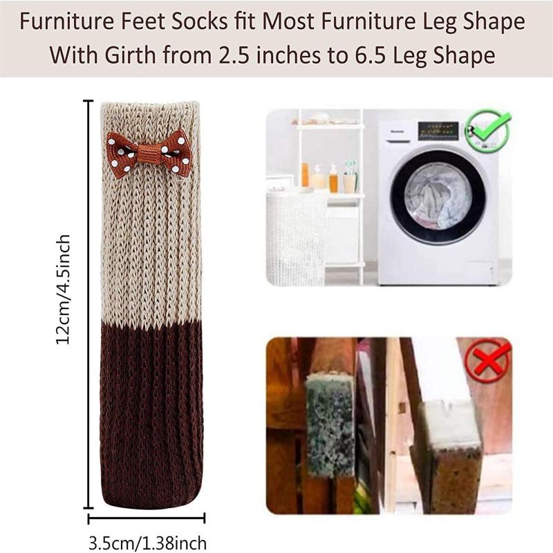 Новый! 24 шт., комплект носков для стула, нескользящие высокоэластичные носки для мебели, напольные носки для стульев, столов, шкафов