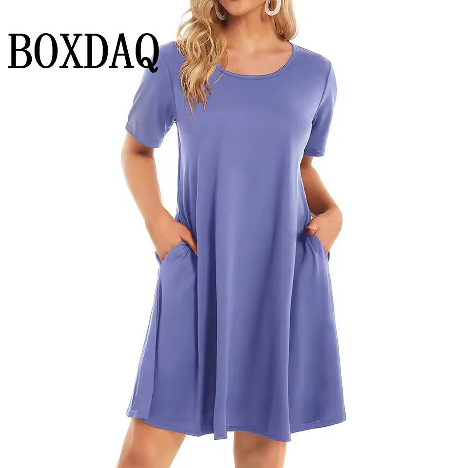 Летнее повседневное платье женское модное свободное платье с круглым вырезом и принтом в стиле ретро с цветами элегантное платье для отпуска с коротким рукавом А-силуэта женское