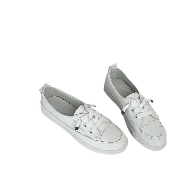 2024 весенне-летняя модная новая сетчатая дышащая обувь с круглым носком и мелким горлышком, повседневная и удобная прогулочная обувь на плоской подошве, кроссовки