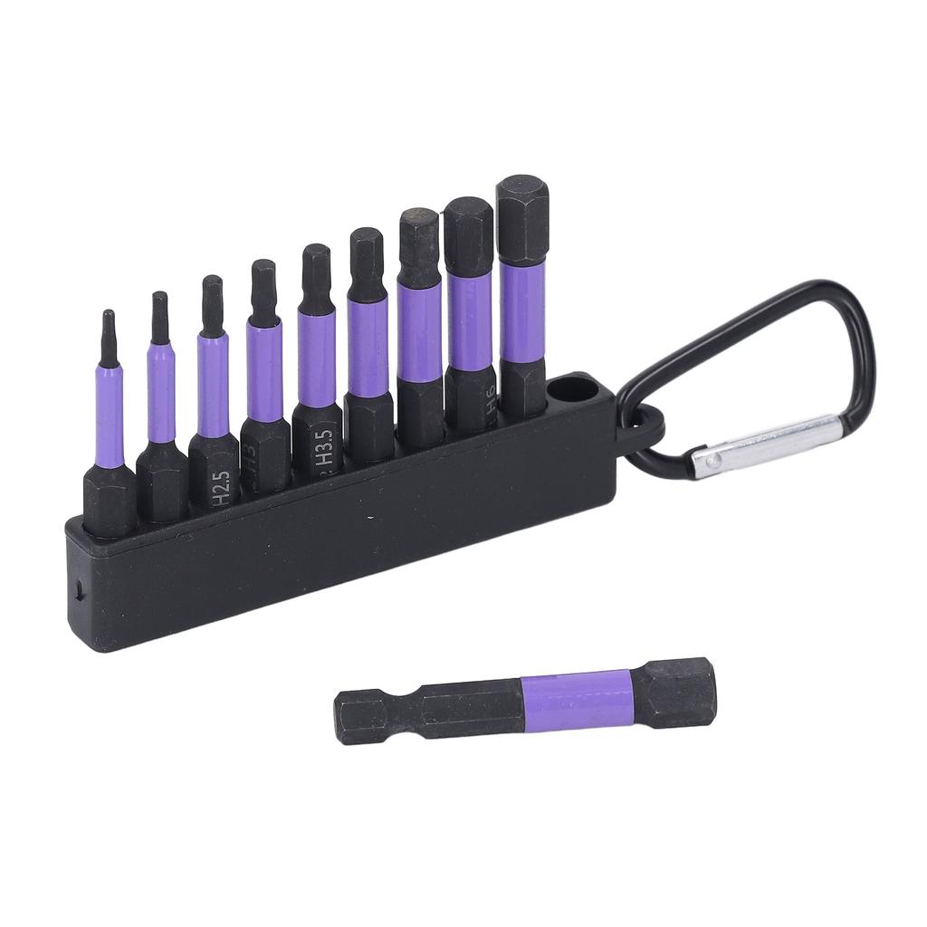 Набор из 10 бит для отверток с шестигранным хвостовиком 2 дюйма, высокопрочные магнитные биты для отверток