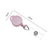 1PC Color Retractable Pull Badge ID Lanyard Name Tag Card Badge Holder Reels Key Ring Anti-Lost Chain Clips School office Supply