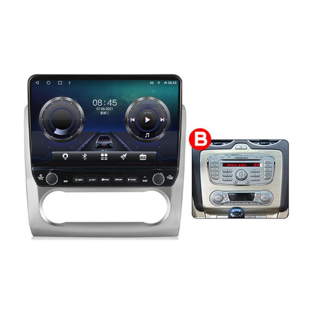 Автомобильное радио Android для Ford Focus 2 2004-2011 с кнопочной ручкой 10-дюймовый мультимедийный плеер с навигацией GPS Carplay 2 + 32 ГБ