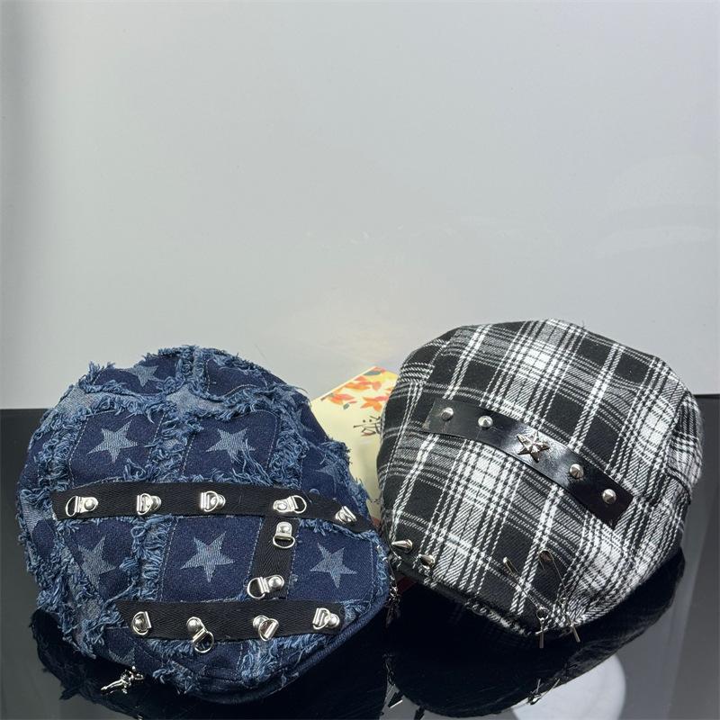 Корейская мода украшения берет уличная тенденция персонализированная мужская и женская короткая шляпа-солнцезащита вперед шляпа