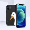 Чехол для игрового телефона Duck Goose для IPhone 11 12 13 Pro Max X XR XS Max 6 6S 7 8 Plus SE 2022, жидкий квадратный цветной чехол для телефона