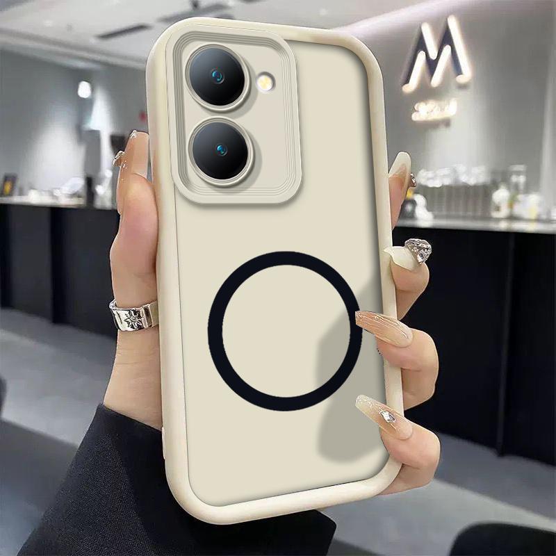 Чехол для телефона Vivo Y27 Y28 Y36 Y28S Y28E Y35 Plus Y36i Y36C Y37 Y55T Y78M Y77T Мягкий силиконовый чехол Coque с магнитной наклейкой