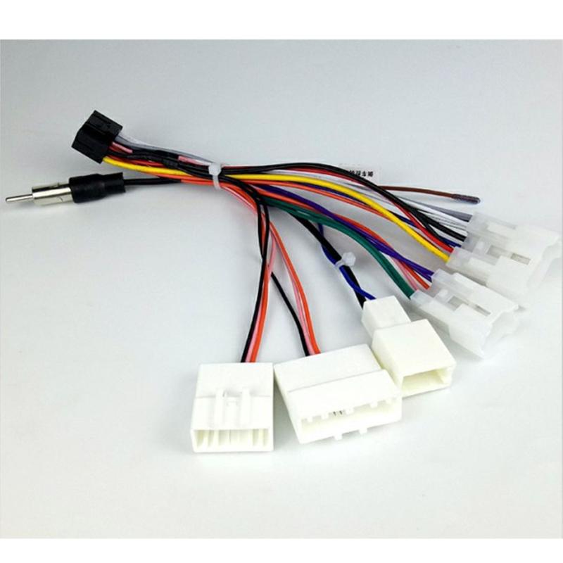 Автомобильный CD-DVD стерео дисплей навигационное радио 16-контактный преобразователь жгутов проводов электрических проводов, совместимый с Toyota