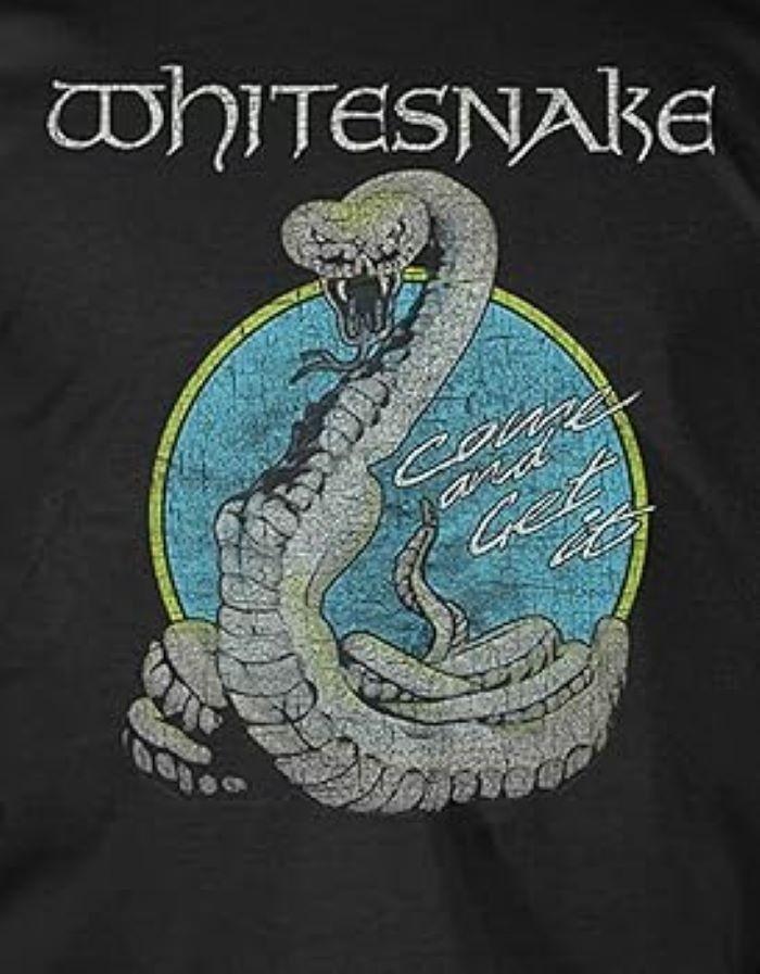 РЕДКИЙ! Whitesnake Черный Хлопок Все размеры S-5XL Подарочная Футболка HD413 Унисекс Футболка