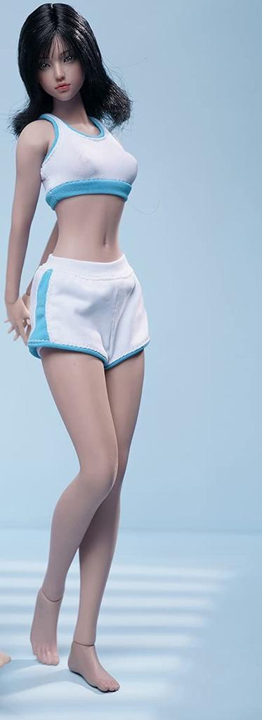 Scale Action Figure TBLeague Innocent Girl Asian Junior High School Student Super Flexible Seamless Body Small Bust Sunscreen Clothes and Swimsuit Gym