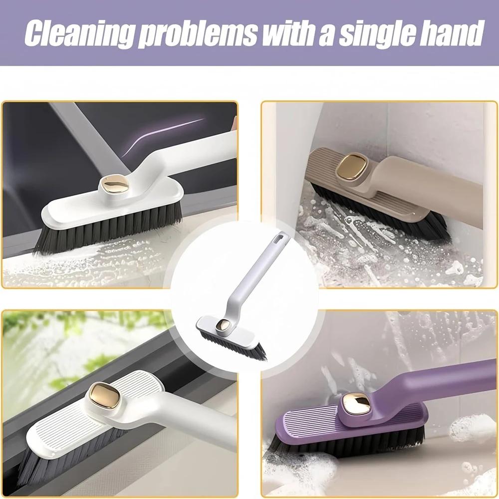 Многофункциональная вращающаяся щетка для чистки щелей с жесткой щетиной, инструмент для чистки щелей без мертвых бытовых углов для кухни, ванной комнаты