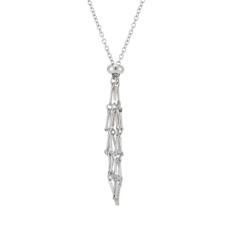 Natural Crystal Holder Necklace Adjustable Mesh Pendant Necklaces Metal Collarbone Chain Crystal Stone Holder Accessory