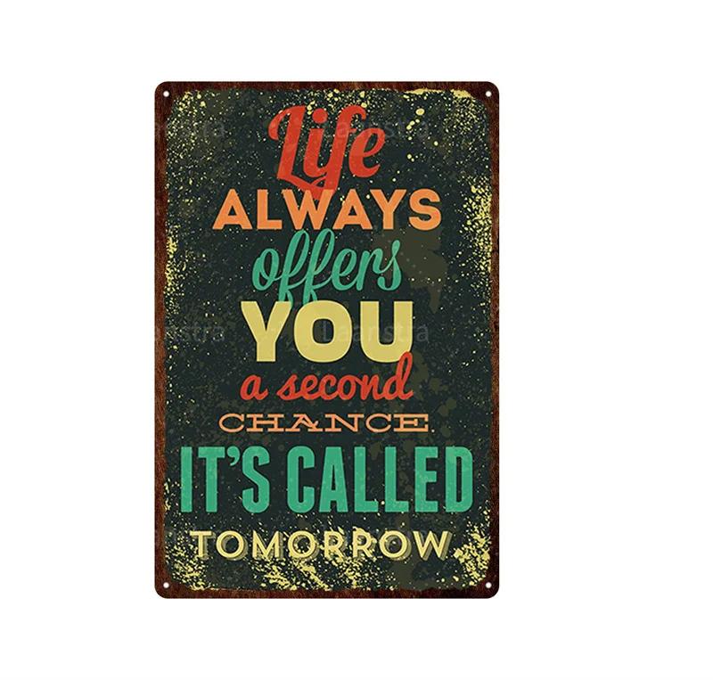 Clear Family Rules Vintage Tin Painting Inspirational Sentence Metal Signs Plaque Wall Decor Poster Home Decoration Accessories