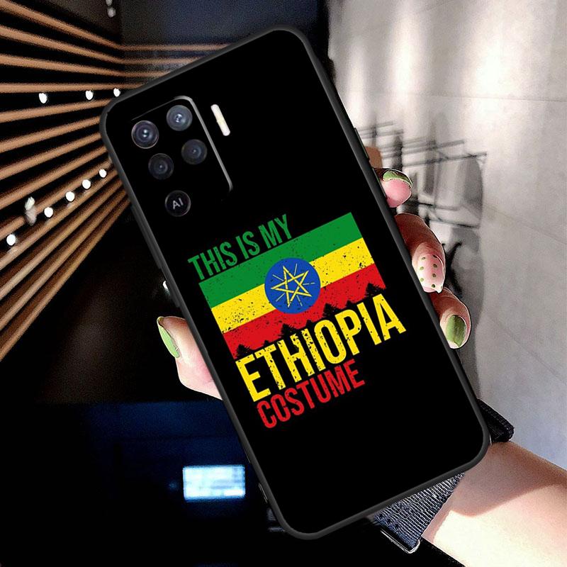 Чехол Флаг Эфиопии для Oppo A5 Pro A15 A17 A57 A77 A18 A38 A58 A78 A98 A94 A74 A54 A16 A76 A96 A40 A60 A80