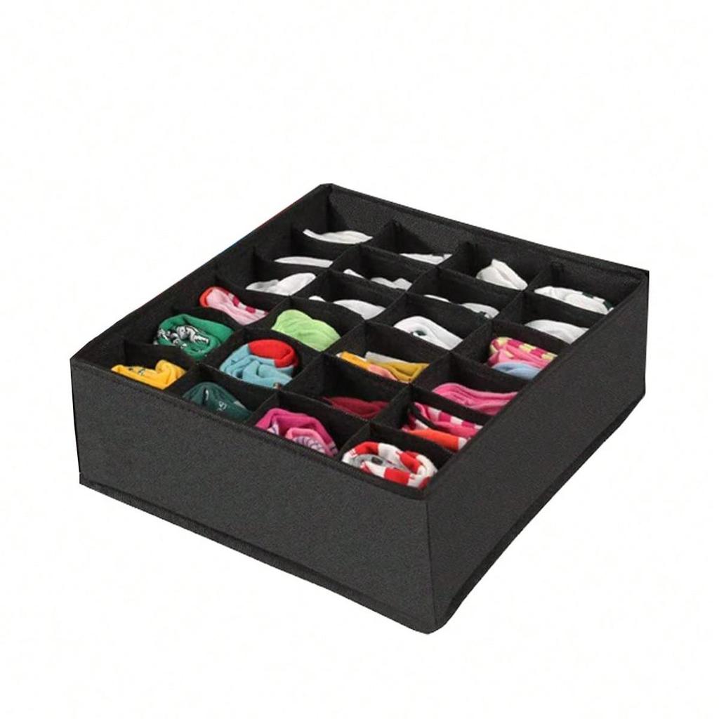 Foldable Underwear & Bra Organizer: 3-in-1 Drawer Box for Panties, Bras & Socks