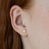 Tatiana (925 Silver) Meringue Freshwater Pearl Stud Earrings EC3240 Size 4