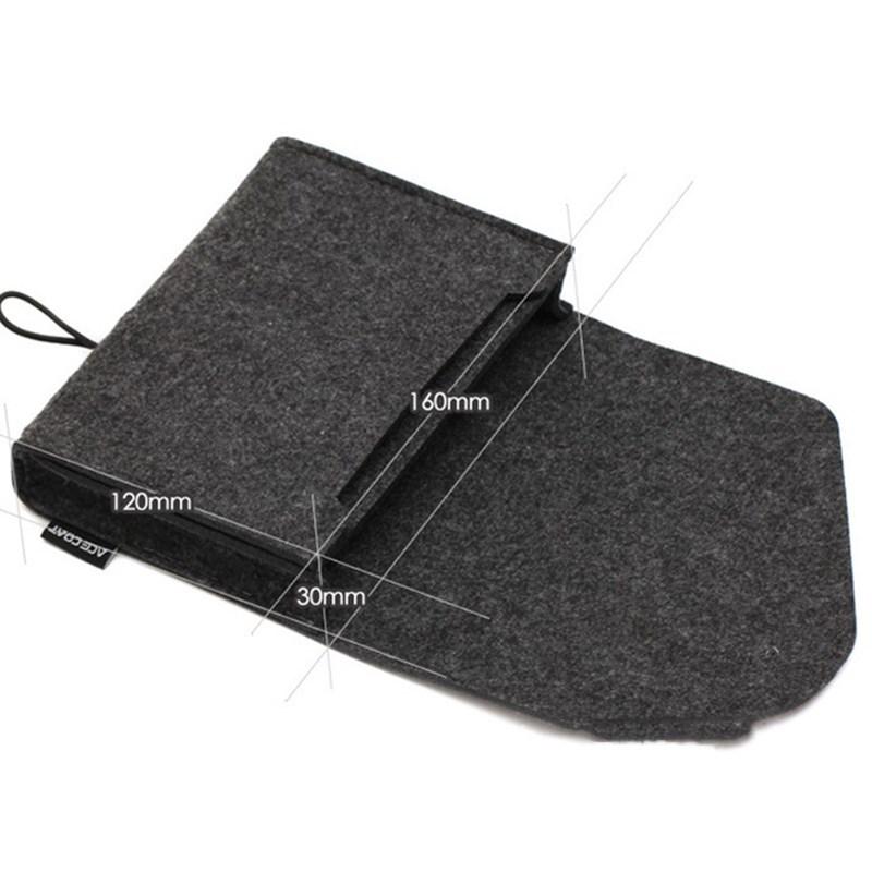 Однотонная войлочная сумка для хранения Power Bank, мыши, кабеля для передачи данных, наушников и зарядного устройства