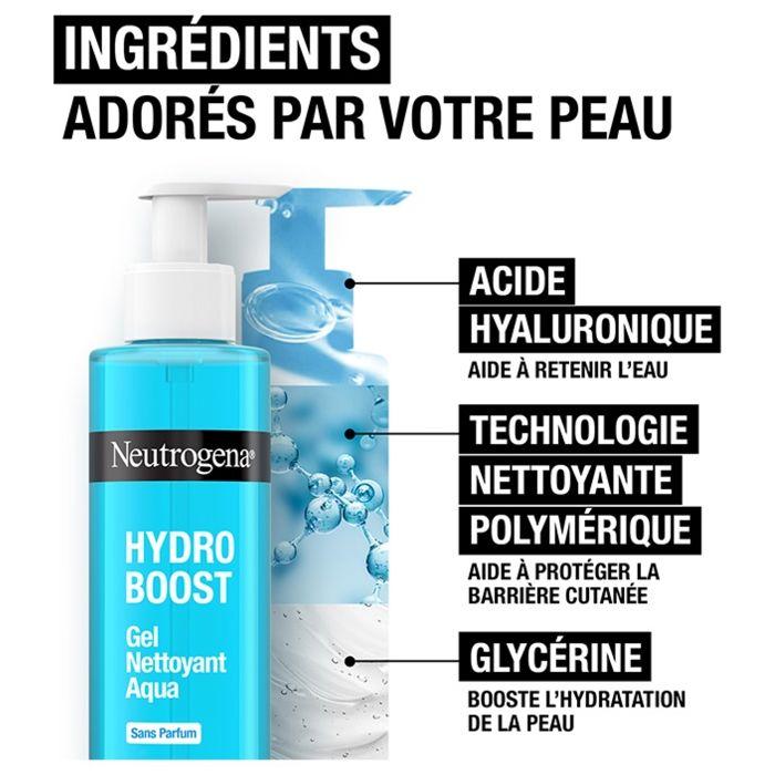 Neutrogena Hydro Boost Gel Nettoyant Hydratante Visage Sans Parfum 200 ml