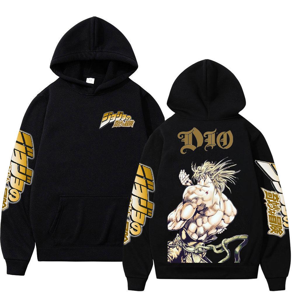 Аниме JoJo's Bizarre Adventure Дио Какёин Нориаки Худи Женская одежда Толстовки с капюшоном Флис Лонгсливы