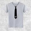 Tie Retro Punk Rock Style Black And White Silhouette Graphic Tee Cotton Unisexs Unisexs Tshirt Summer Streetwear