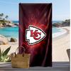 Kansas City Chiefs Print Beach Towel Soft Portable Quick?dry Towel For Pool Summer Vacation Outdoor Sport