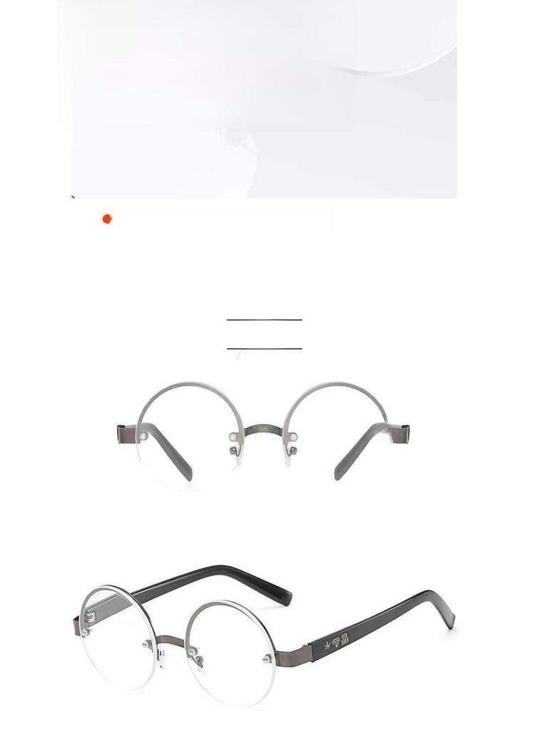 Men's Retro Round Anti-Fatigue Reading Glasses with HD Scratch-Resistant Crystal Lenses