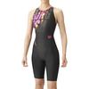 Купальник гоночный цельный черный x розовый M [Arena] (Открытая спина/полушаг) Женский (БКПК)