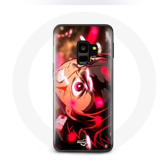 Coque pour Samsung Galaxy S9 Plus Tanjiro Demon Slayer Kimetsu no Yaiba en colère