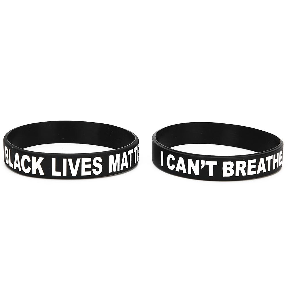 2 шт. Силиконовый браслет Унисекс Браслет с особым буквенным декором для женщин и мужчин