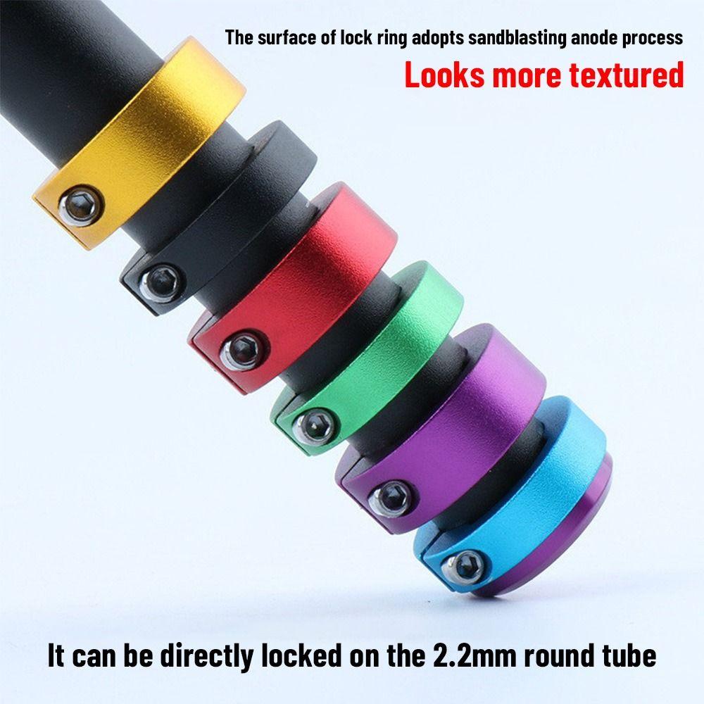 Road 8/12mm Aluminum Alloy Bicycle Parts Bicycle Grips Ring Bike Handlebar Grip End Lock Rings