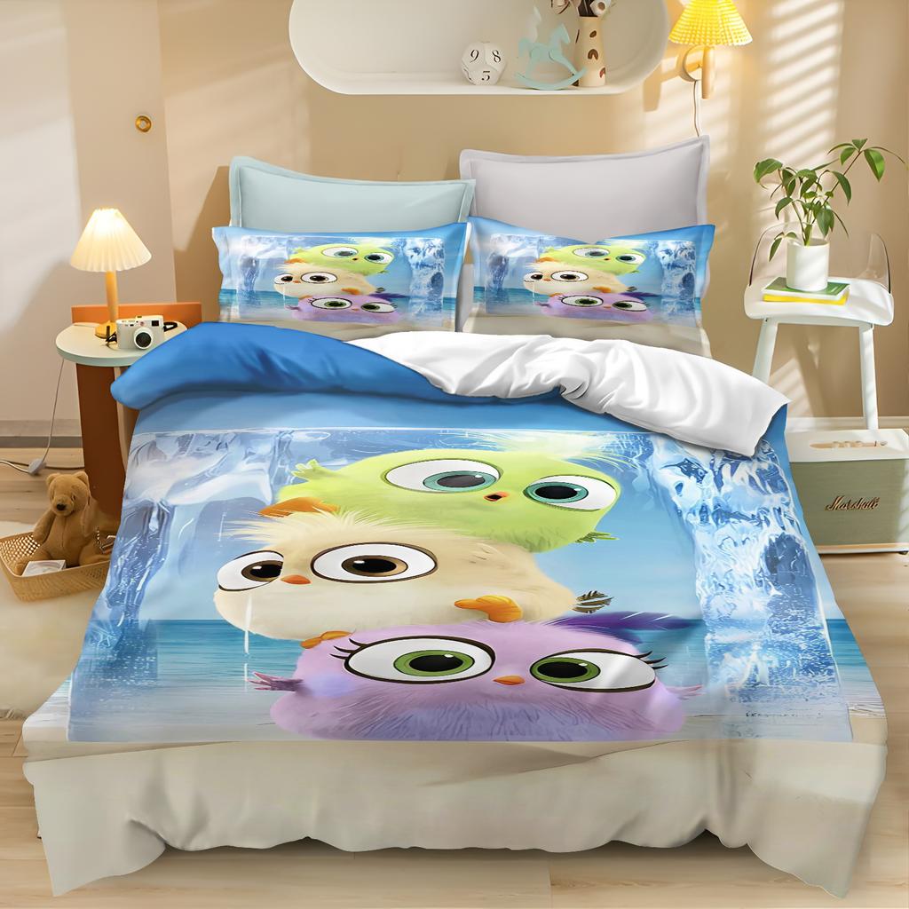 Printed Bedroom bedding set duvet cover Christmas Gifts Comforte Cartoon With pillowcase children's suitable and adults