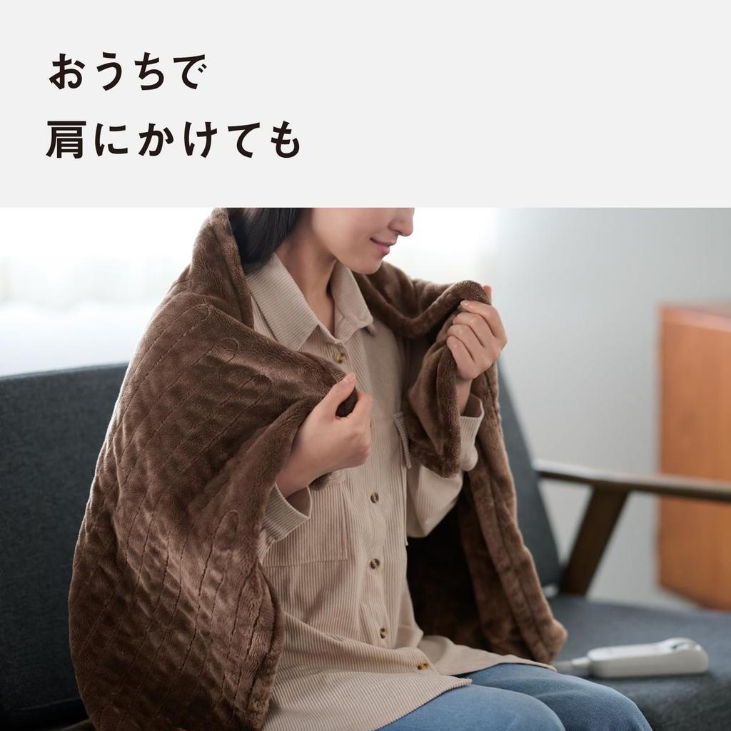Электрическое теплое одеяло Panasonic Kuruket для ног, моющееся, мягкое, из микрофибры, плед DC-H6-T