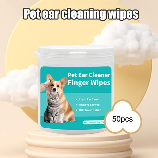 Dog Ear Cleaner Wipes Dog Ear Infection Treatment Fast Relief from Ear Itching And Inflammation Otic Cleanser To Remove Wax Debris And Smelly